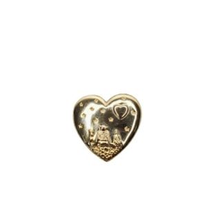 3/$20 DREAMWORKS Heart Gold Brooch Small